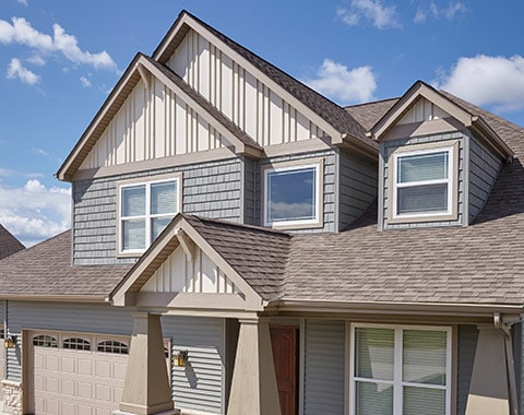 House with Mastic fascia